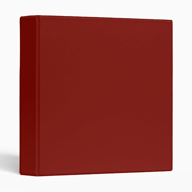 Barn Red (solid colour)  Binder (Front/Spine)