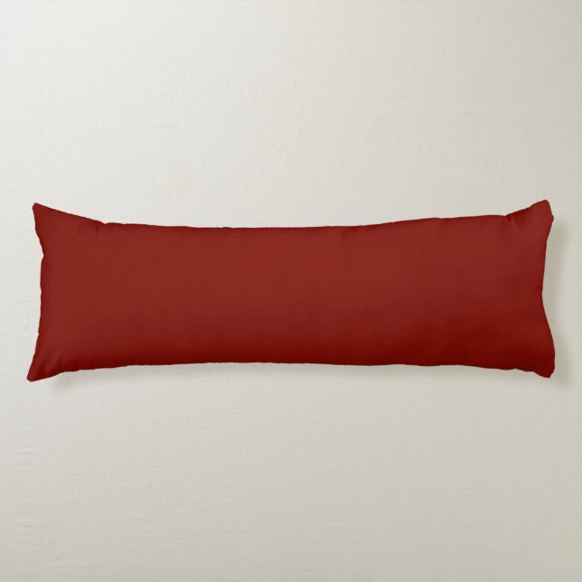 Barn Red (solid colour)  Body Pillow (Front)