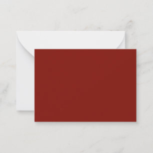 Barn Red (solid colour)  Card