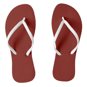 Barn Red (solid colour) Flip Flops