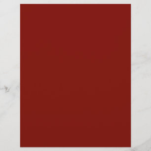 Barn Red (solid colour) Letterhead