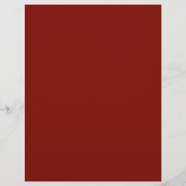 Barn Red (solid colour)  Letterhead (Front)