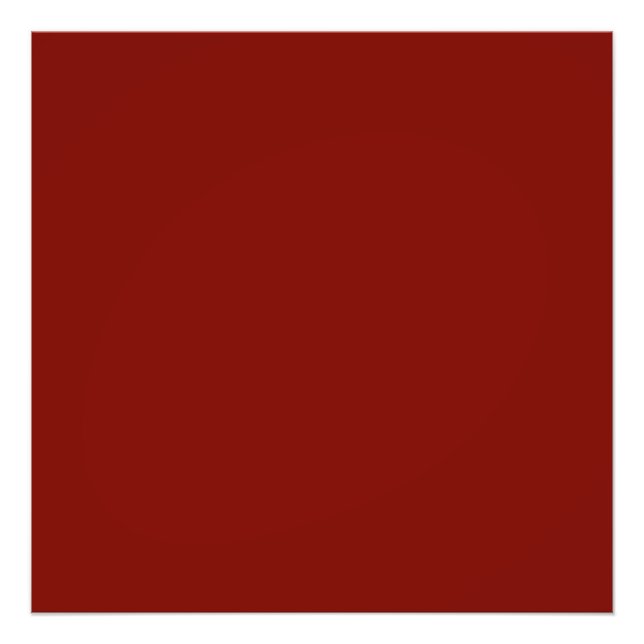 Barn Red (solid colour)  Photo Print (Front)