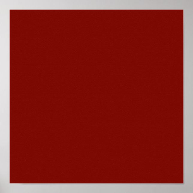Barn Red (solid colour)  Poster (Front)