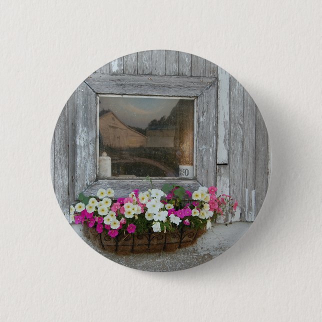 Barn Reflection 2 Inch Round Button (Front)