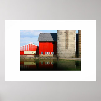 Barn Reflections Poster