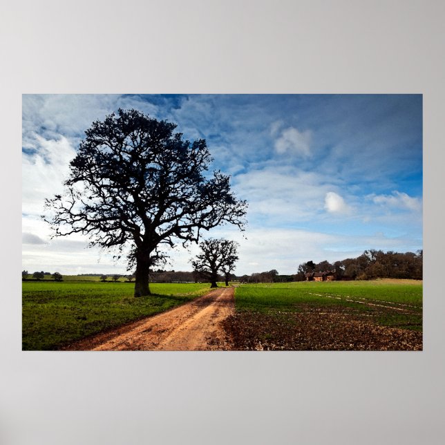 Barn Rural Farm Life Scene Poster Print (Front)