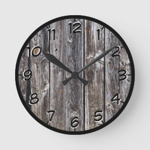 Barn Side Round Clock