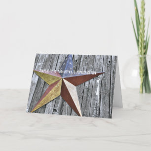 BARN STAR Greeting Card
