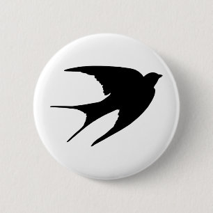 Barn Swallow 2 Inch Round Button