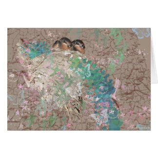 Barn Swallow Fantasy - Birds in a nest