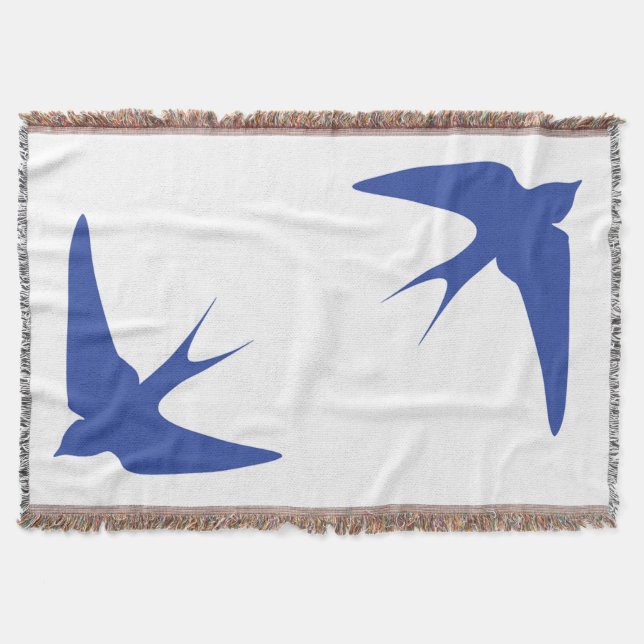 Barn Swallow Throw Blanket (Front)