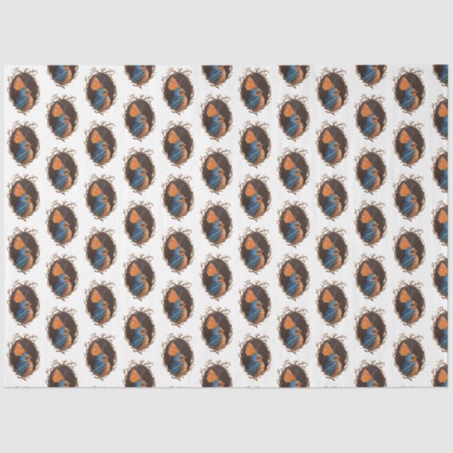 Barn Swallow with butterfly tissue paper (Front)