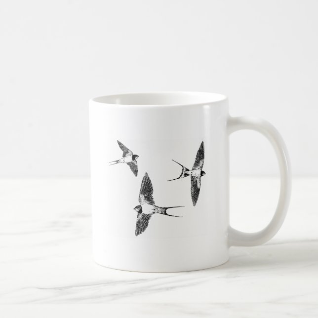Barn swallows coffee mug (Right)