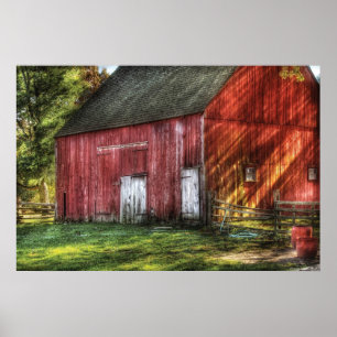 Barn - The old red barn Poster