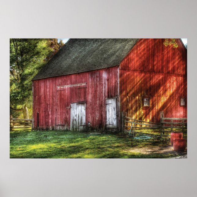 Barn - The old red barn Poster (Front)