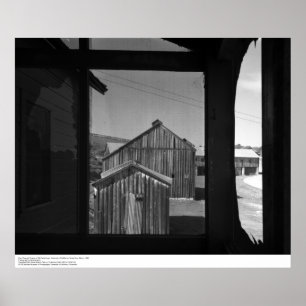 Barn through Screen of Old Cookhouse, 1962 Poster