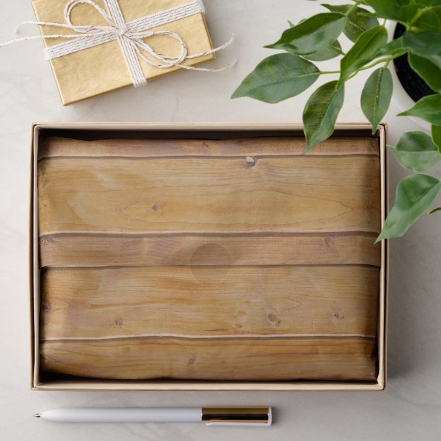 Barn Wall, Wood, Wooden Boards, Planks, Rustic Tissue Paper (Gift)