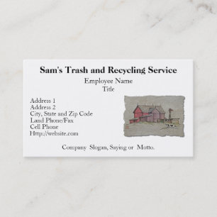Barn Windmill & Cow Business Card