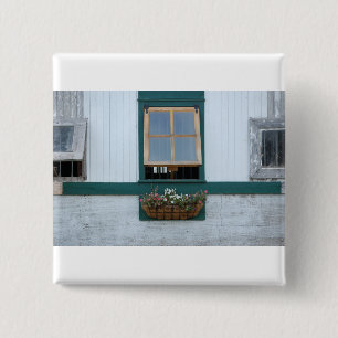 Barn-Window 2 Inch Square Button