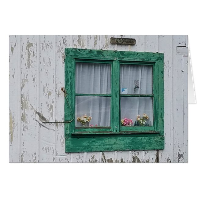 Barn Window,  envelope included (Front Horizontal)