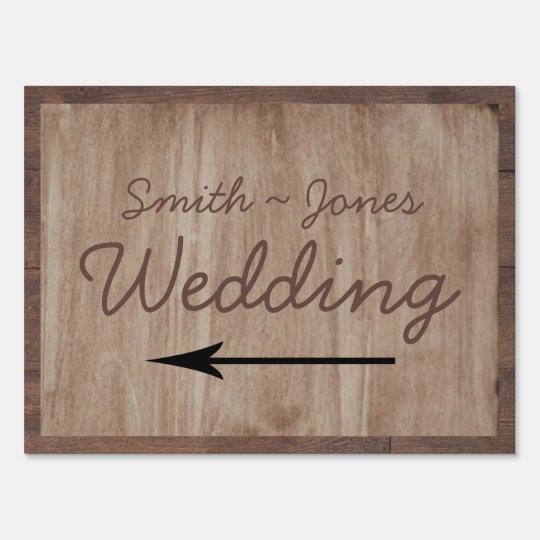 Barn Wood and Birch Country Wedding Direction Sign