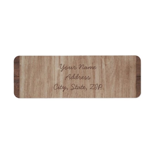 Barn Wood and Birch Country Wedding Labels