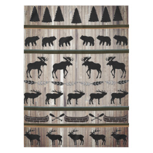 Barn Wood and Blanket Design by LH Tablecloth