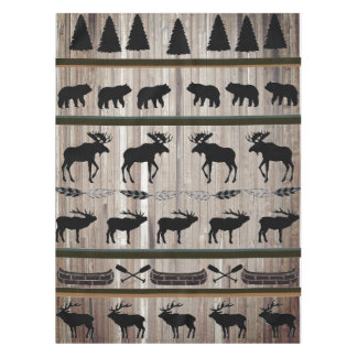 Barn Wood and Blanket Design by LH Tablecloth