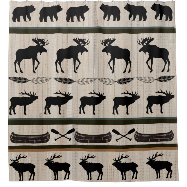 Barn Wood Background Cabin Blanket Design (Front)