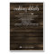 barn wood floral rustic wedding enclosure cards