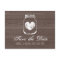Barn wood grain mason jar save the date cards