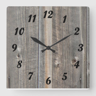 Barn Wood Look Clock
