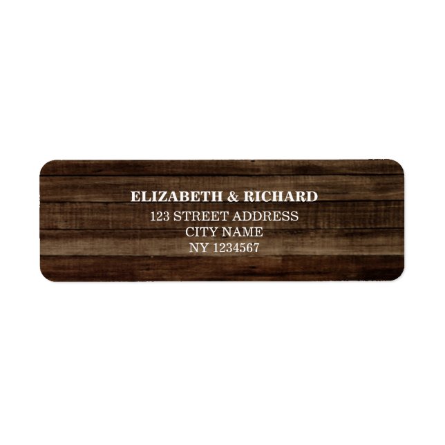 Barn Wood Rustic Wedding (Front)