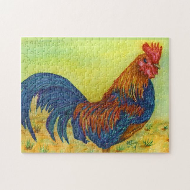 Barn Yard Rooster Jigsaw Puzzle (Horizontal)