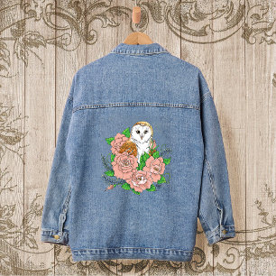 Barne Chouette Fleurs roses Bleu