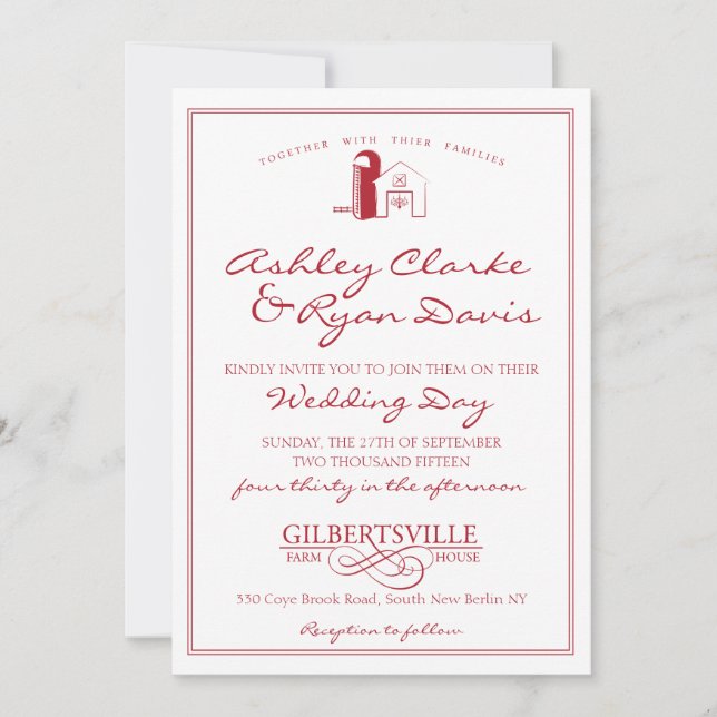 Barne Faire-part de mariage (Devant)