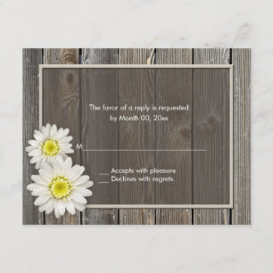 Barne rustique Bois de la marguerite Mariage RSVP