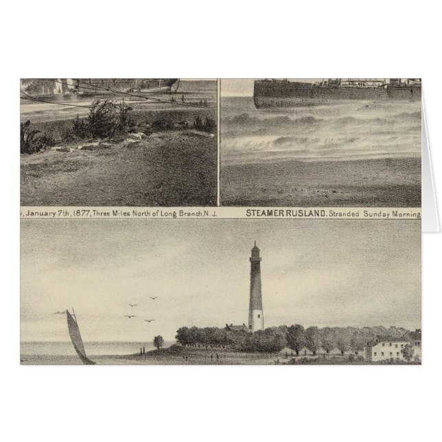 Barnegat Inlet Steamship Amerique (Front Horizontal)