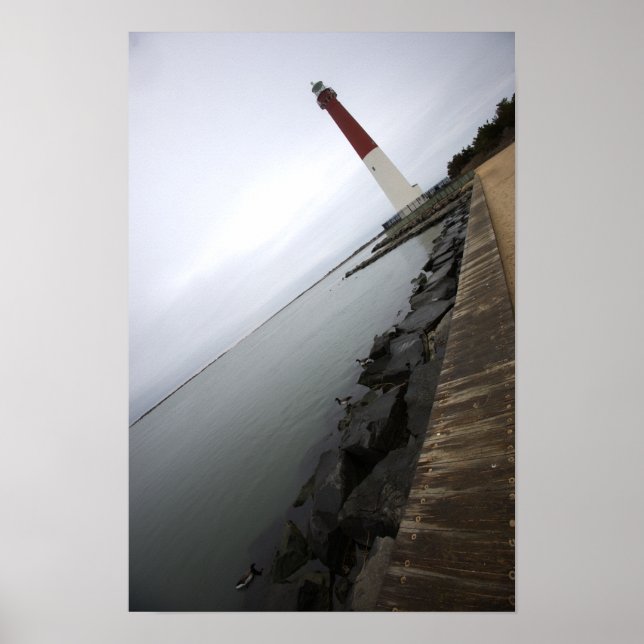 Barnegat Light Lighthouse Photo Poster (Front)