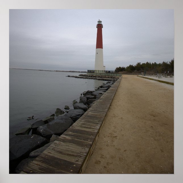 Barnegat Light Lighthouse Photo Poster (Devant)
