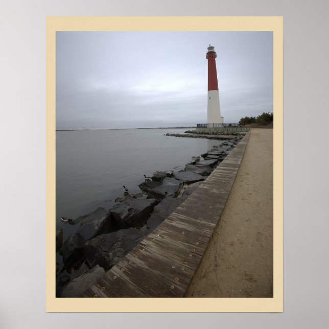 Barnegat Light Lighthouse Photo Poster (Front)