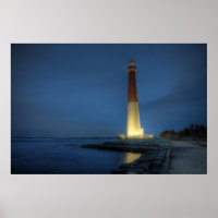 Barnegat Lighthouse at Night