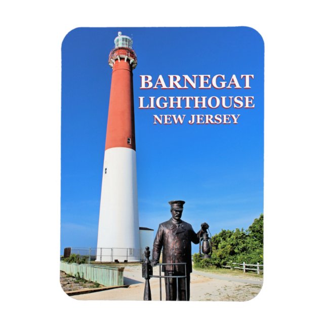 Barnegat Lighthouse, New Jersey Photo Magnet (Vertical)