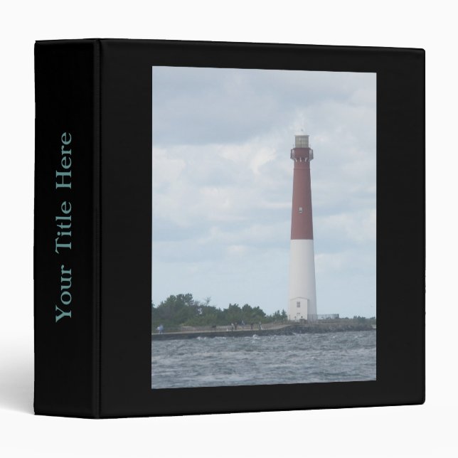 Barnegat Lighthouse Old Barney LBI Binder (Front/Spine)