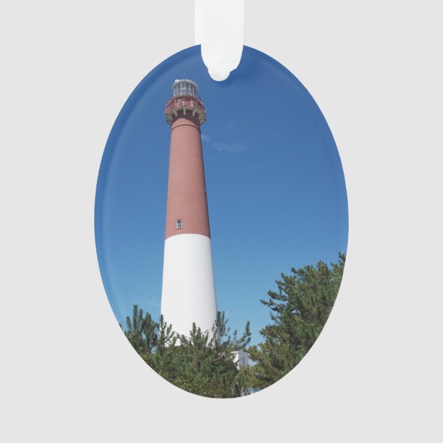 Barnegat Lighthouse Old Barney Ornament (Front)