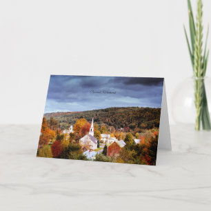 Barnet, Vermont, autumn in New England Card