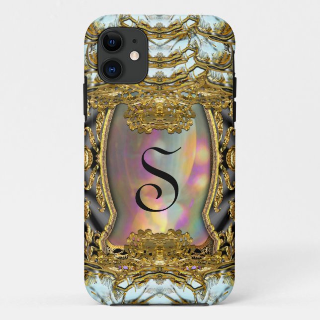 Barnetcue Dubois II Protective Baroque Monogram Case-Mate iPhone Case (Back)