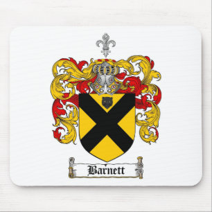 BARNETT FAMILY CREST -  BARNETT COAT OF ARMS MOUSE PAD