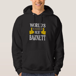 Barnett Surname Team Family Last Name World's Best Hoodie
